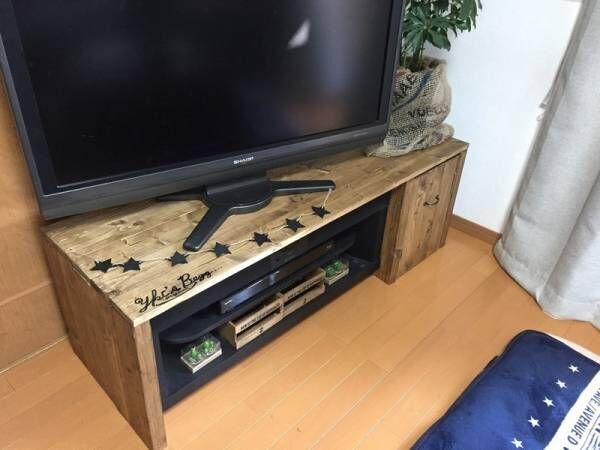 自分だけのオシャレ空間を演出♪みんなのテレビ台DIY術まとめ