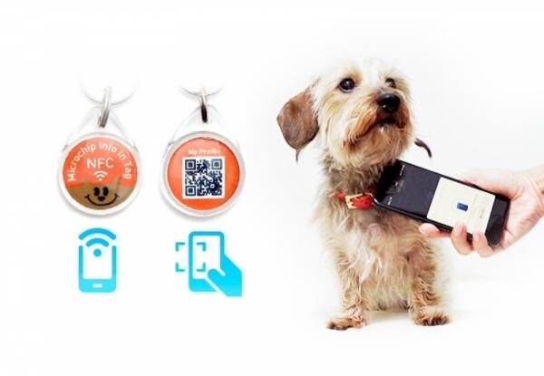 スマホで簡単に内容を書き換えできる高耐久NFC搭載のペット用迷子札「PawBell」を発売