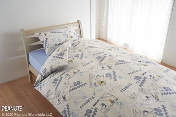 『PEANUTS』生誕70周年を記念した寝装品を4月より順次発売！スヌーピーのかわいいおひるね専用ピローも新登場！
