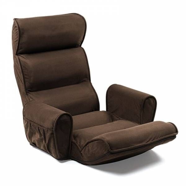 「肘掛け」付きふんわり座椅子に落ち着きのある新色「ダークブラウン」を10月6日発売