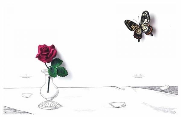 【美しく、神秘的な立体刺繍の世界】刺繍枠を使わずに、フェルトに刺繍を施して形をつくる蝶々と花。