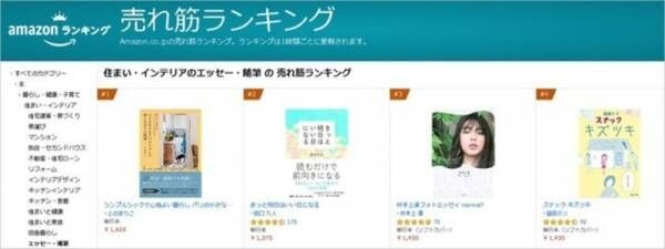 35㎡ワンルームでも快適に暮らす！ 糸井重里氏推薦、Amazonカテゴリランキング1位獲得のライフスタイルブックが発売