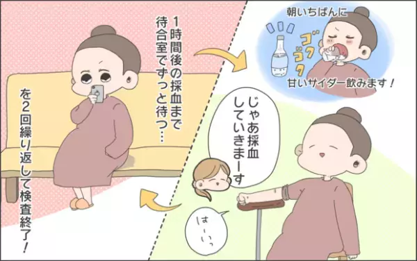 【#25】まさか、わたしが妊娠糖尿病疑惑…？不安な気持ちを抱え、いざ検査へ…！ Vol.1 byおかめ