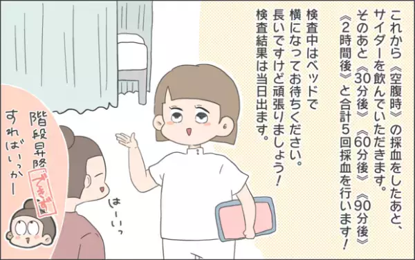 【#38】産後1ヶ月…血糖負荷検査がやってきた！恐る恐る病院へ…。 byおかめ