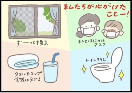 【＃169】家庭内感染を回避できた！我が家のヒトメタニューモウイルス対策。 byつぶみ