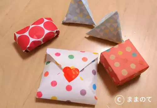 折り紙を使った簡単＆かわいいラッピング4選【折り方・包み方画像で解説】 バレンタイン・プチギフトにもおすすめ