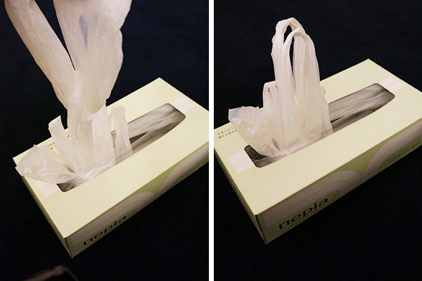 【ズボラ派に朗報】レジ袋収納にはティッシュボックスが便利すぎる！