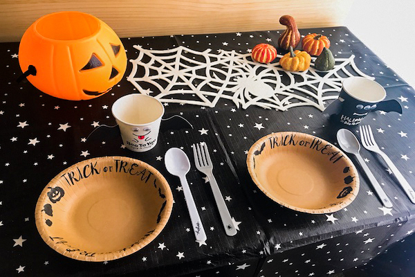 【ALL100均】総額700円でハロウィーンのテーブルコーデに挑戦！