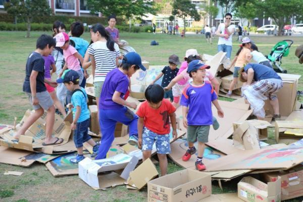 テーマは創造と破壊。ダンボール城建造イベントレポ（破壊〜祭りのあと編）