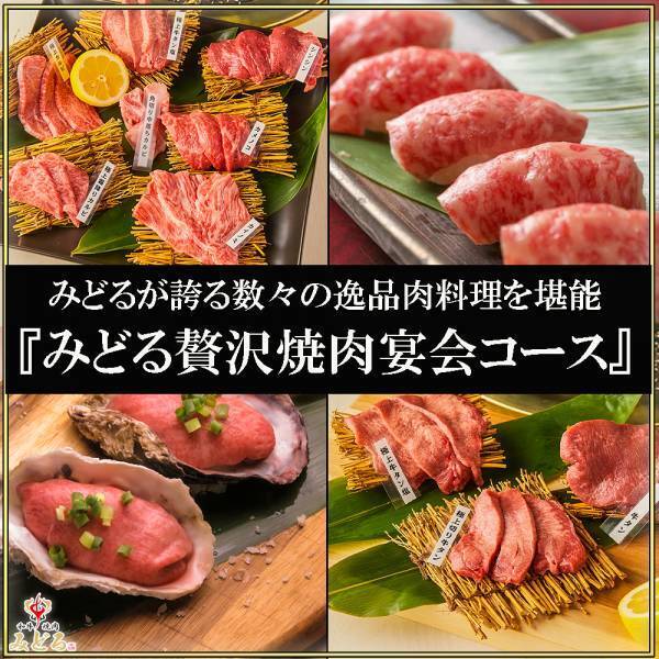 【季節限定】SNS映え！！みどるクリスマスコースが新登場！ゴージャスな『クリスマス肉ケーキ』を含む全9品★