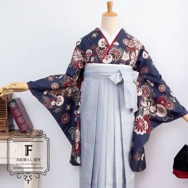 2022年卒業式袴に。オリジナルデザインの二尺袖着物と巾着が販売開始【京都きもの町】