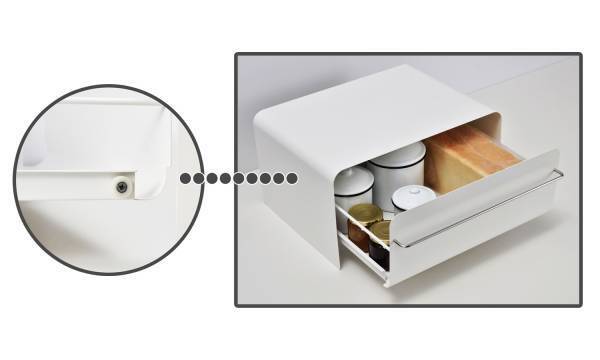 トースターも載せられてスッキリ隠す収納ボックス「ブレッドドロワー」を新発売！