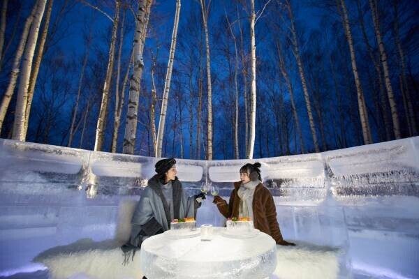 【トマム】すべてが氷で造られた「氷のホテル」オープン！「氷の露天風呂」も併設した幻想的な世界で冬を満喫｜期間：2022年1月20日～2月28日