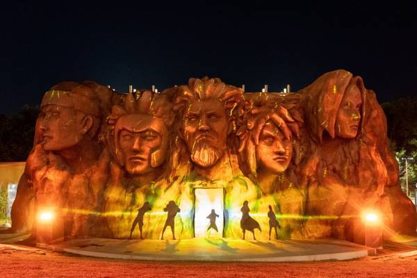 ニジゲンノモリ「NARUTO＆BORUTO忍里」プロジェクションマッピングショー『火影岩忍術フェスティバル』10月開始！