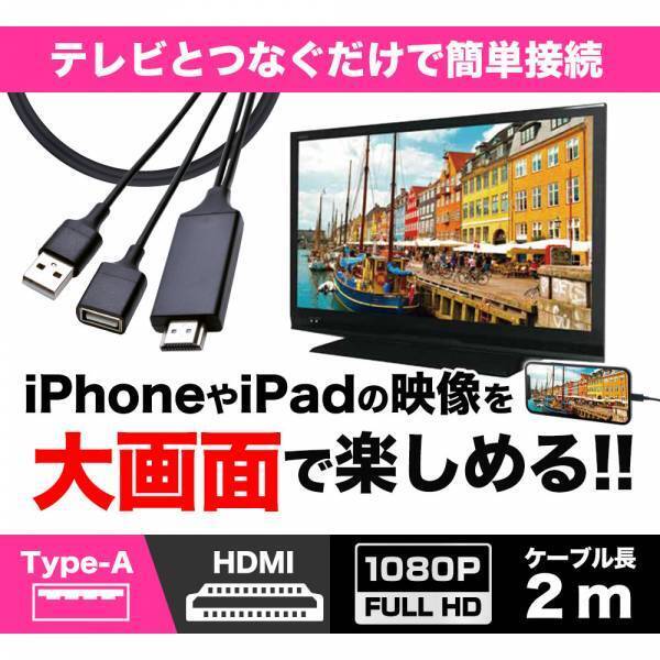 スマホやタブレットの映像を迫力のある大画面で！（iPhone / iPadにも対応）