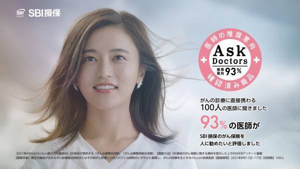 SBI損保、小島瑠璃子さん出演の自動車保険・がん保険 新TVCMオンエア開始のお知らせ