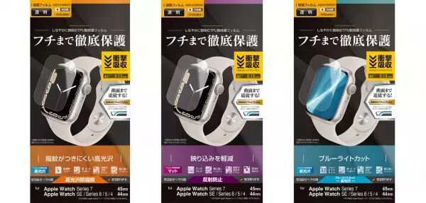 傷がつく前に徹底保護！Apple Watch専用保護フィルムが新発売！