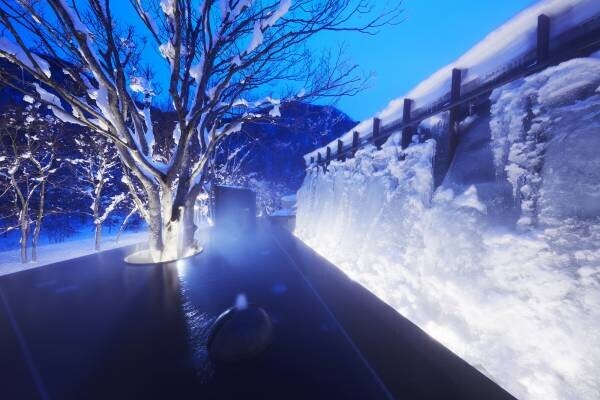 【奥入瀬渓流ホテル】「氷瀑の湯」を貸し切り！ 「氷瀑ガールステイ」を提供 ～冬の風物詩をあらゆる時間で満喫～｜期間：2021年12月25日〜2022年3月15日