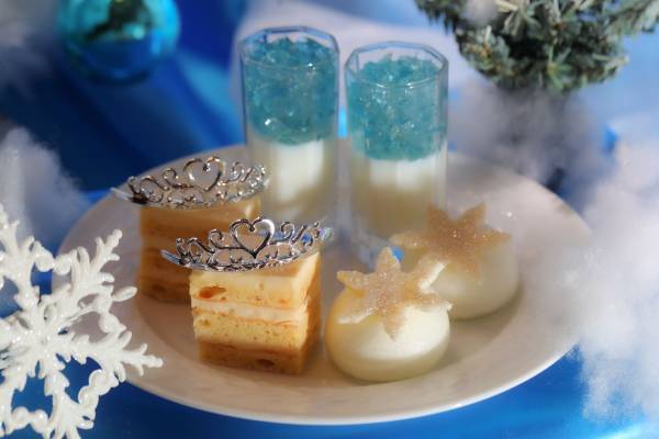 【京都で満喫】ブルーカラーのプリンセスドレスケーキをひとりじめ！心ときめくスイーツたち『スノープリンセスのウインターアフタヌーンティー』 期間限定販売