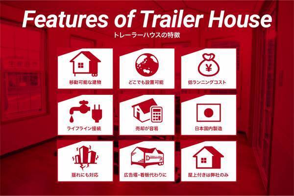 国際特許取得！屋上付きトレーラーハウス「ドリームクレイス」展示場オープン