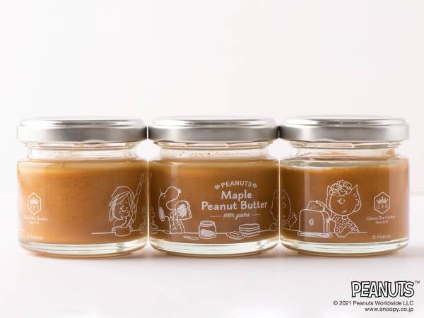「スヌーピー メープルピーナッツバター」新発売。白砂糖・添加物不使用！メープル専門メーカーが手がける、千葉県産落花生100%の新感覚ピーナッツバター