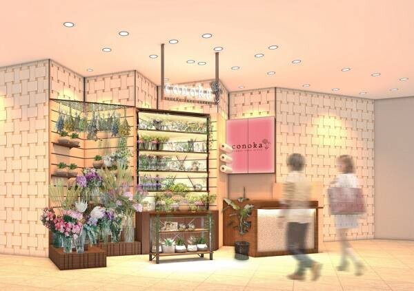 暮らしと癒やしを植物で体感するフラワーショップ「conoka」１０月８日(金) 阪神梅田本店Ｂ１階にオープン