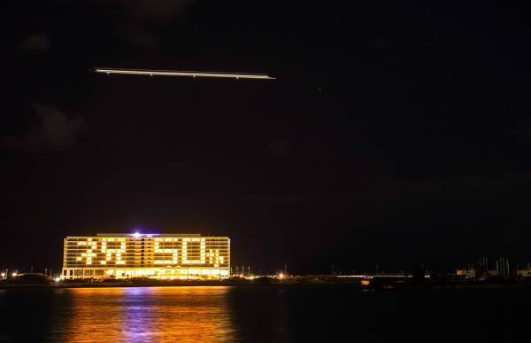 糸満市市制50周年記念『お祝いライトアップ』