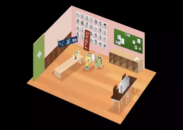 東京ソラマチ&reg;にメルヘンの国の学校が出現！？ 「コジコジポップアップショップ 3年インコ組（セキセイ）」を開催