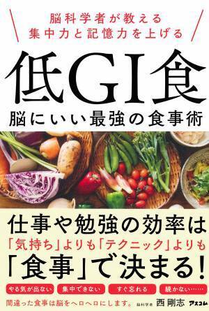 仕事に勉強、やるべきことがあるのに、食後に眠くなるのはなぜ？　脳科学者が教える集中力、記憶力を上げる食事術を学べる本が予約開始！