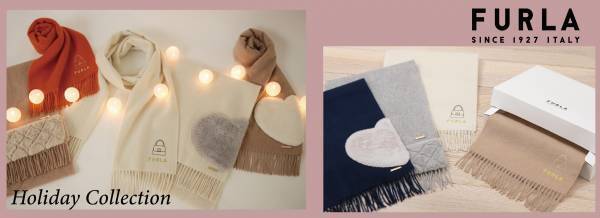 【WEB限定アイテム】FURLA（フルラ）冬の寒さとお洒落を楽しむクリスマス感漂う新作マフラーをリリースーMOONBATー