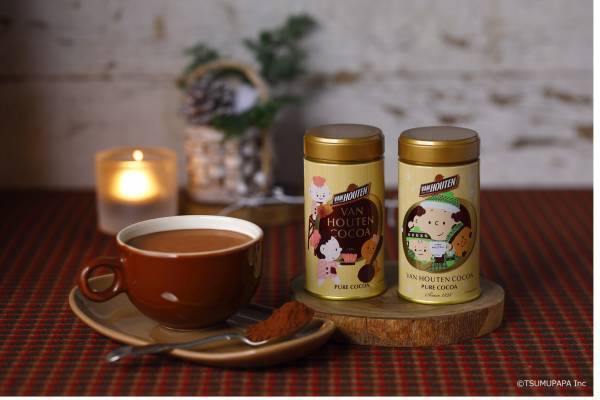 バンホーテン「ピュア ココア つむぱぱデザイン缶」数量限定で新発売！