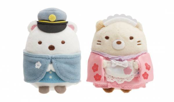 すみっコぐらしshop 東京駅店限定　大正ロマンスタイル 「てのりぬいぐるみセット」 とんかつ&えびふらいのしっぽ発売！ 2021年9月11日(土)～