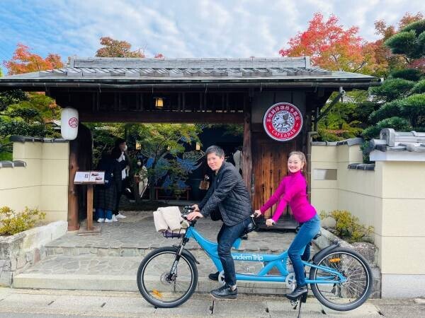 【完全予約制】まるで絵画のような最高の景色と紅葉間近の嵐山を舞台にひと味違うタンデム自転車の観光をご案内　～Tandem Trip～