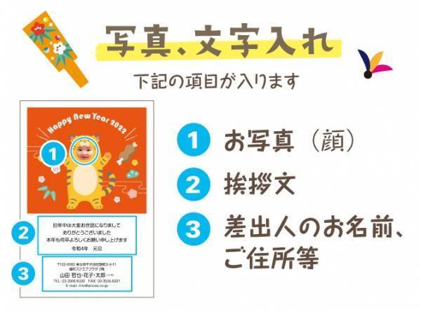 お子さまのお写真で作る「きぐるみ年賀状」新発売