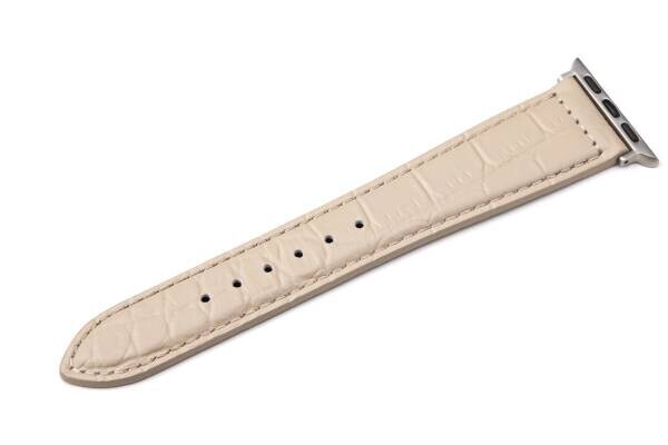 GRAMASから色付けやコーティングにこだわった オリジナル クロコ型押しレザー使用 Apple Watch Bandが9月28日発売