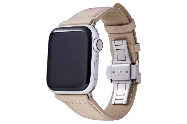 GRAMASから色付けやコーティングにこだわった オリジナル クロコ型押しレザー使用 Apple Watch Bandが9月28日発売