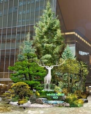 【東京ガーデンテラス紀尾井町】約40万球のシャンパンゴールドのイルミネーションや、クリスマス限定メニューも楽しめる 『KIOI WINTER 2021-2022』