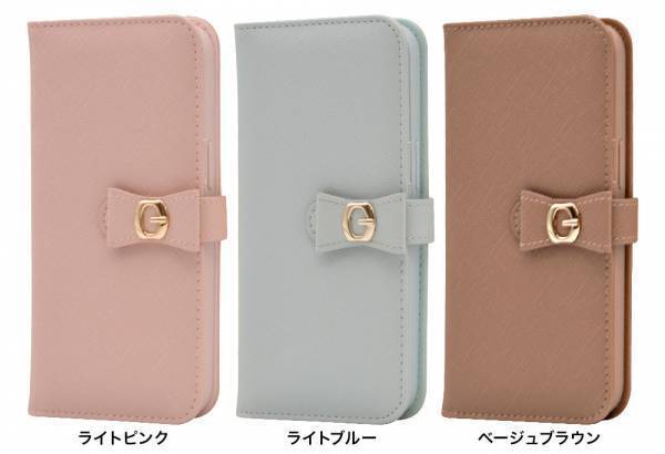 【iPhone13シリーズ】人気のサフィアーノ生地にリボンがついた大人かわいい手帳ケース「手帳型ケース Ribbon Belt」が登場！
