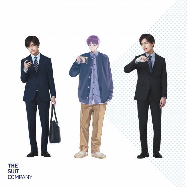 ザ・スーツカンパニーが &ldquo;18歳以上からの『進化青春』&rdquo;を提案 なえなのさん・植村颯太さんが大学生風イラストに！