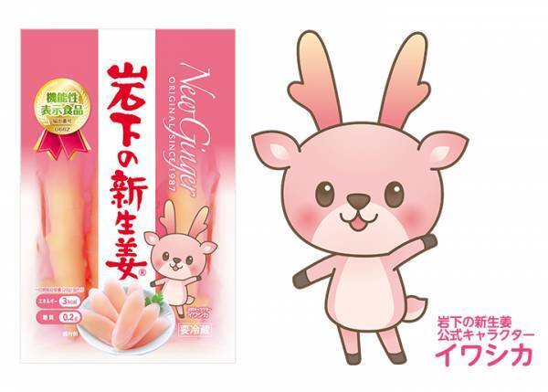 イワシカちゃんデザインの『岩下の新生姜メンズトレーナー』を全国のアベイルで12月29日から限定販売。