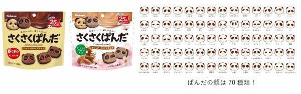 ぱんだの形のチョコビスケット「さくさくぱんだ」に 「香ばしアーモンド＆カカオ」が期間限定で登場！
