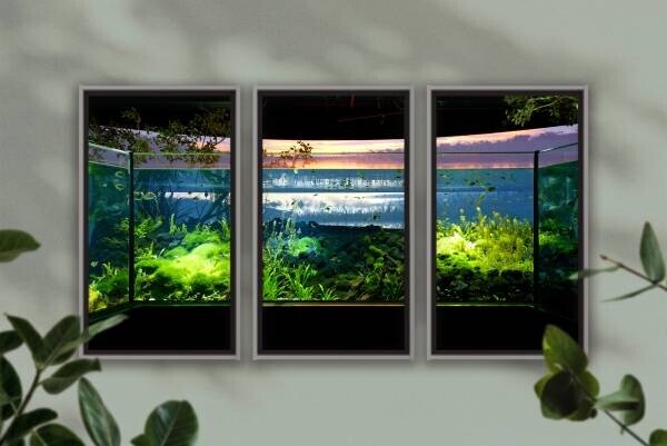 世界初・AIの最新展示技術を導入した都市型水族館、カワスイの館内風景をAtmoph Window 2でリリース