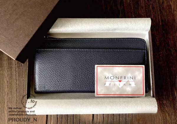 「最大30枚」カードを美しく収納　利き手を選ばない　整う長財布【PROUDY_N】