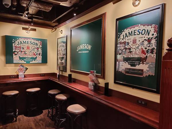 HＵＢ渋谷３号店　JAMESON × SIRUP コラボレーション　「ジェムソン ジャパン リミテッド 2022」の世界観を再現！