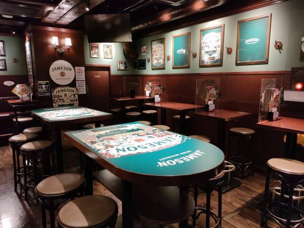 HＵＢ渋谷３号店　JAMESON × SIRUP コラボレーション　「ジェムソン ジャパン リミテッド 2022」の世界観を再現！