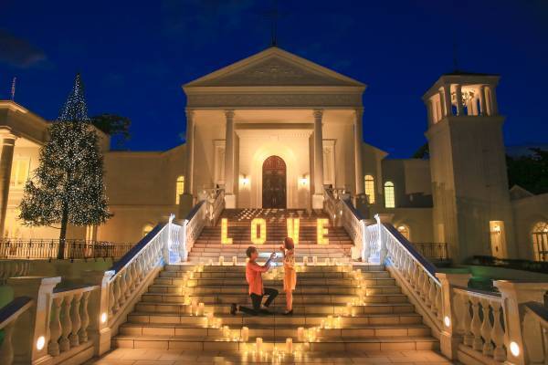 仙台唯一の「恋人の聖地」サテライトで叶える『最高のプロポーズ～クリスマスプラン2022～』キャンドルきらめくチャペルを“ふたり占め”したロマンティックなサプライズを