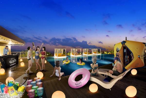 【BEB5沖縄瀬良垣】プールとサウナで沖縄の冬を楽しむ「ホットナイトプール」誕生 ～DJブースやテントサウナでチルな時間を満喫～｜期間：2022年12月24日～2023年3月31日