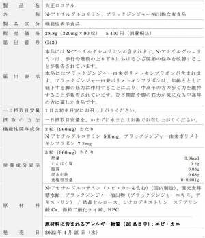 ひざ関節や歩く力に悩む中高年の方をサポートする機能性表示食品「大正ロコフル」新発売