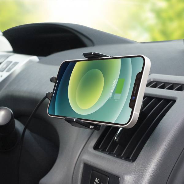 赤外線センサー内蔵でスマートフォンを近づけると自動ホールドする車載用ワイヤレス充電ホルダーが登場