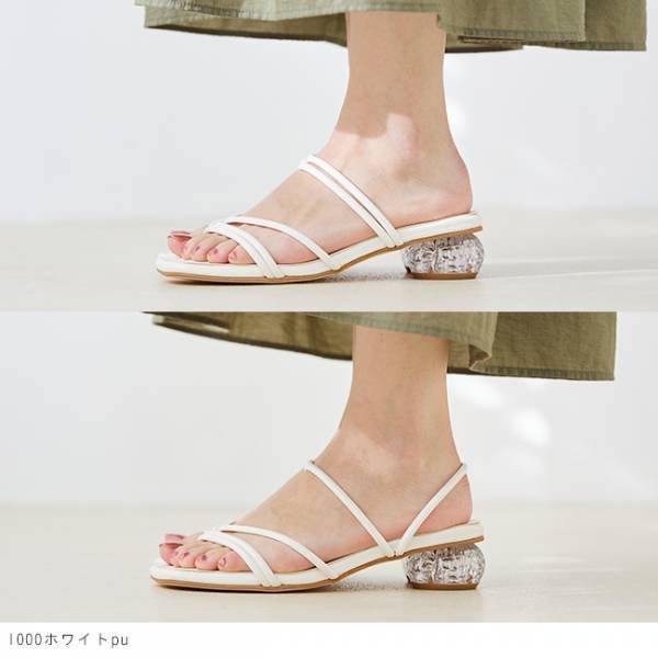 ≪2022年春夏新作≫クリアヒールで涼し気な足もとに